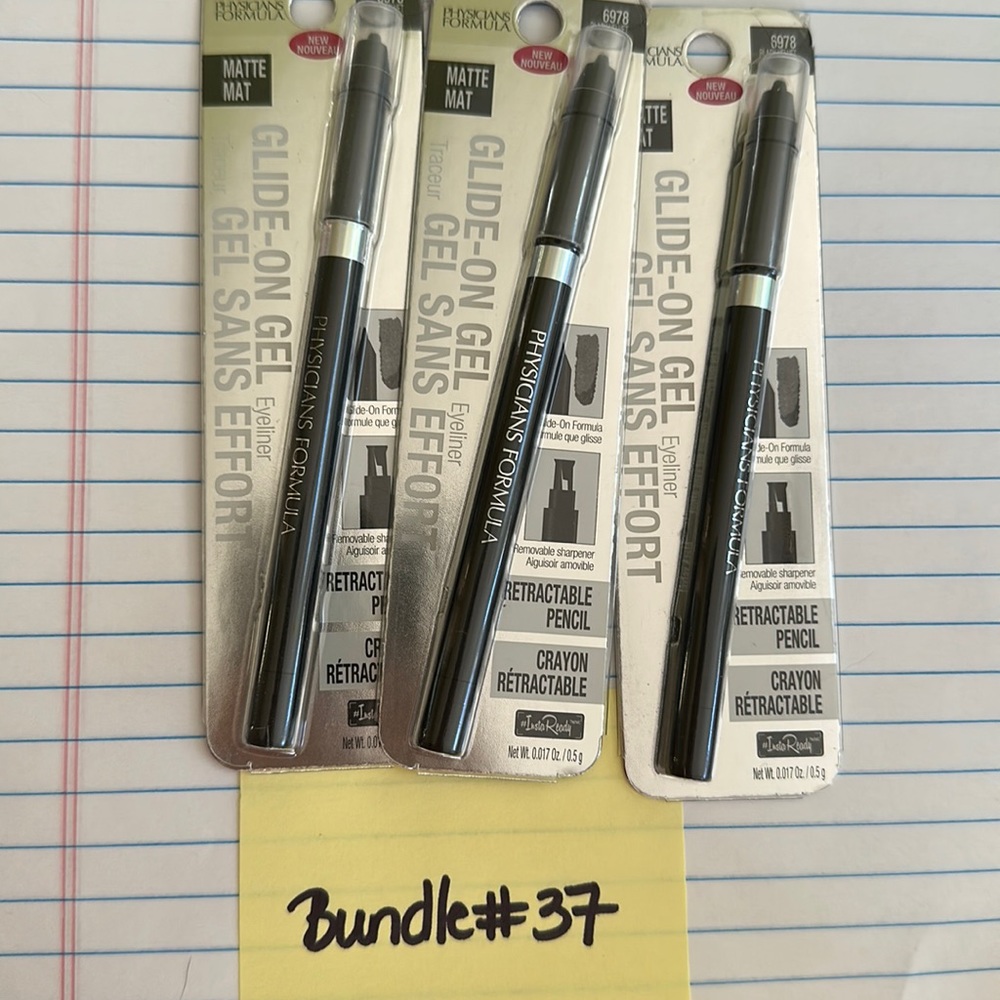 Bundle #37 3 physicians formula eyeliner black velvet new